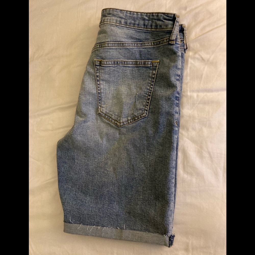 Express denim blue shorts